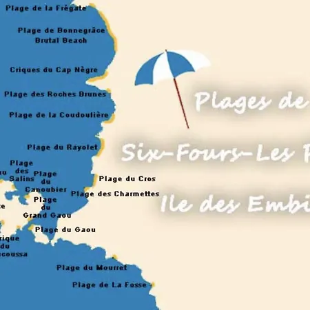 Studio climatisé avec parking privé proche Port le Brusc et Plages
